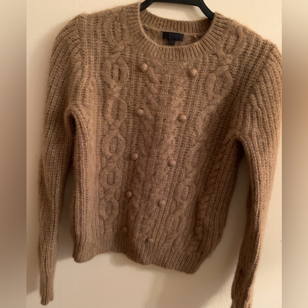 J. Crew Tan Bobble Sweater